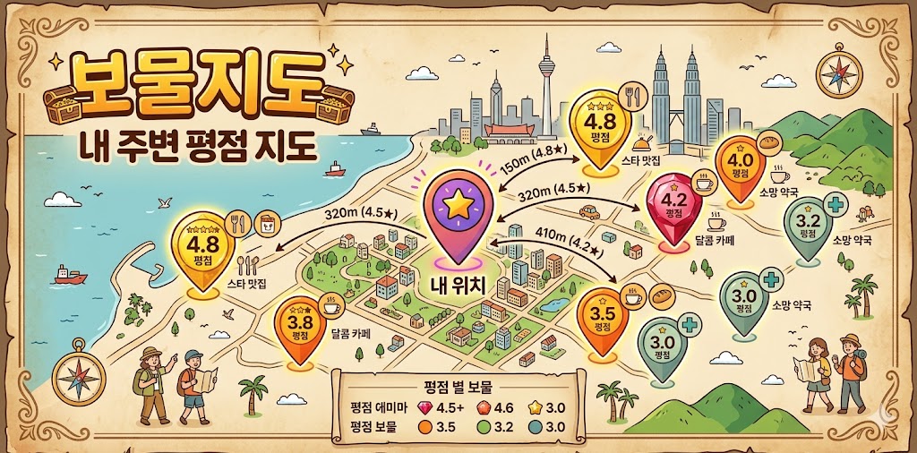 쿠알라톡보물지도