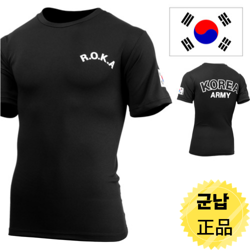 (쿨드라이) ROKA 반팔 티셔츠 BLACK